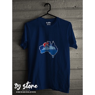 เสื้อยืดโอเวอร์ไซส์เสื้อยืด ลาย Australia TRAVELING DISTRO 3Y STORES-3XL