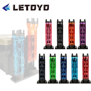 Letoyo กล่องเก็บคันเบ็ดตกปลาแนวตั้งพร้อมกล่องอุปกรณ์เสริมสําหรับตกปลา