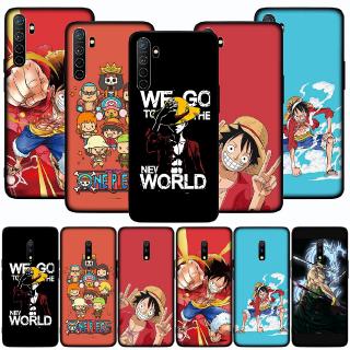 เคสโทรศัพท์พิมพ์ลายการ์ตูน luffy แบบนุ่ม oppo a 5s a 3s a5 a 7 ax 5 s a 9 220 f 11 pro สีดํา