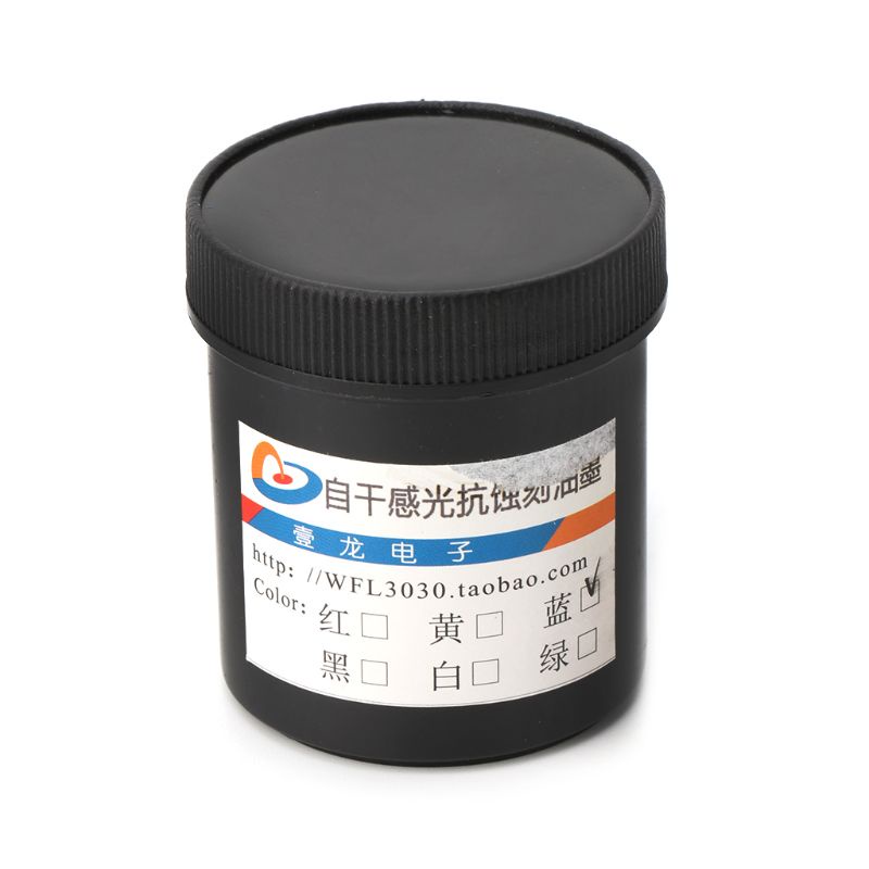 Pcf* แผ่นฟิล์มหมึกสีฟ้าสําหรับ Pcb Dry Film 100 กรัม