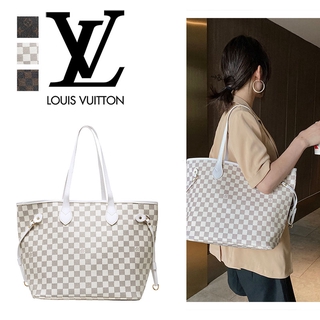 Lv_ กระเป๋าถือกระเป๋าสะพายไหล่ความจุขนาดใหญ่