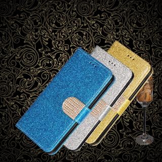 เคสกระเป๋าหนัง pu ตั้งได้ glitter สําหรับ Sony Xperia Ace Z1 Z2 Z3 Z4 Z5 Compact Plus Premium