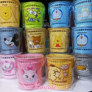 ตะกร้าใส่ของ มีหูหิ้ว ลายSanrio Disney การ์ตูนลิขสิทธิ์