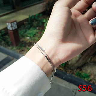 สร้อยข้อมือเงินแท้ 925 รหัส S56 พร้อมส่ง!! 925