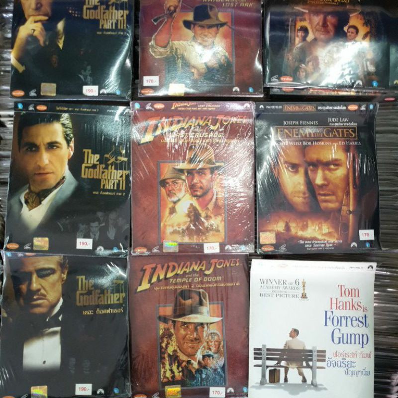 Vcd หนัง Indiana jones mission impossible godfather forrest gump / enemy gate หนังฝรั่ง
