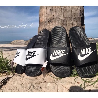 Nike รองเท้าแตะแฟชั่นสำหรับบุรุษและสตรีรองเท้าแตะชายหาดกันลื่น 36-45