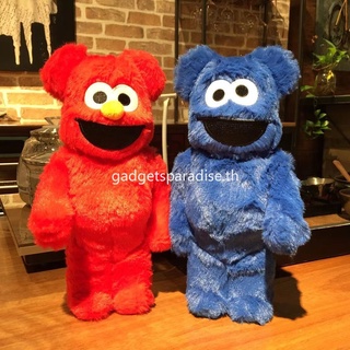 400% Bearbrick Plush Sesame Street Kaws Xelmo Oscar โมเดลตุ๊กตาของเล่นสําหรับเด็กคุกกี้