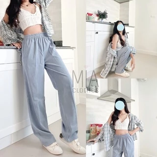✨🧸พร้อมส่ง!! 12สีกางเกงลูกฟูกขากระบอกฟรีไซส์🧸✨[A01]