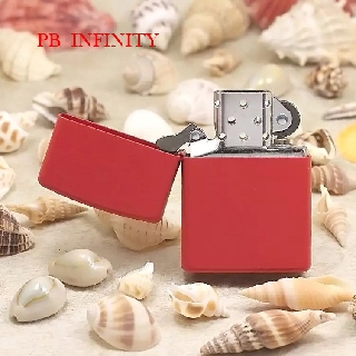 ไฟแช็คน้ำมันรุ่นทอง zippo ใช้นำมันรอนสันได้ สีแดง RED