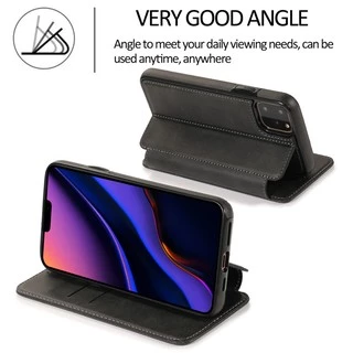 Case ip. แบบฝาปิดหน้าเรียบกันรอยหน้าจอ หนังดูดี เรียบหรู ใส่บัตรได้ กันกระแทกอย่างดี 11-17