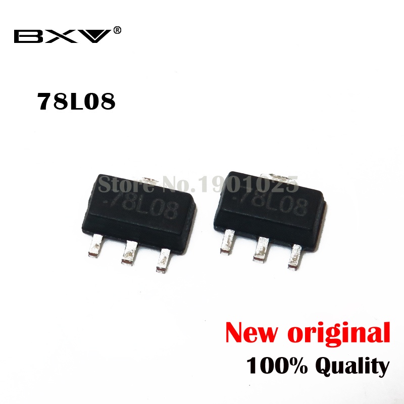 50PCS 78L08 SOT-89 78L08 SOT89 SMD ใหม่และ