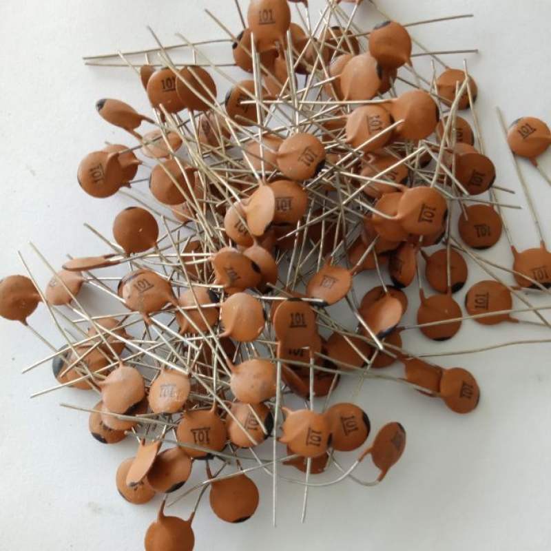 (ใส่โค้ดPEPE333 ลดเพิ่ม 15%)100PF 50V 101PF คาปาซิเตอร์ เซรามิก ญี่ปุ่น ขาห่าง5มิล ของดี-เก่าเก็บ Cญ