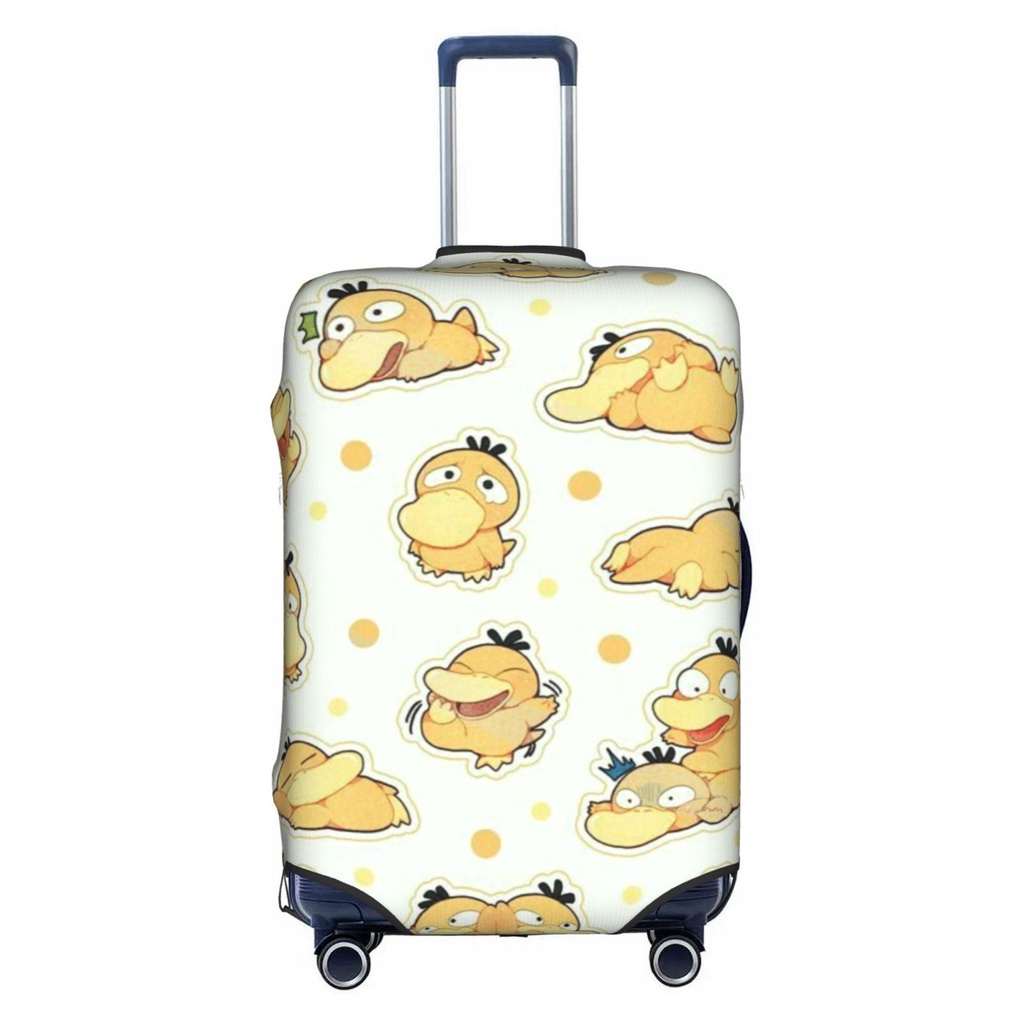Psyduck Pokemons ล้างทําความสะอาดได้กระเป๋าเดินทางการ์ตูนตลกกระเป๋าเดินทาง Protector เหมาะกับ 18-32 