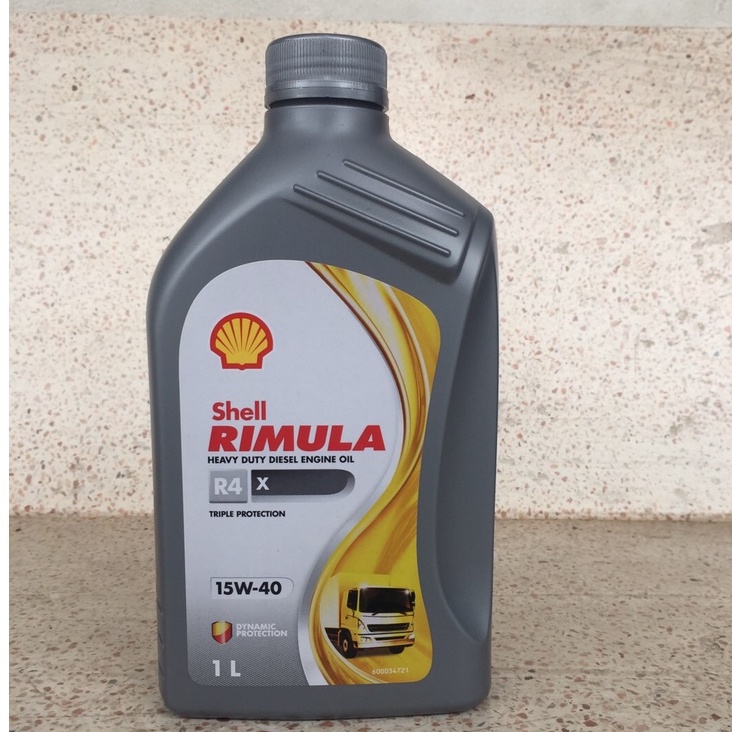 Shell Rimula R4X 15W-40 &amp;  20W-50 ขนาด1ลิตร มาตรฐานAPI:CI-4 น้ำมันเครื่องดีเซล Diesel Engine Oil Shell Rimula R4x