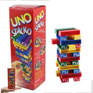 Uno STACKO เกมกระดาน ขนาดเล็ก และใหญ่ สําหรับครอบครัว