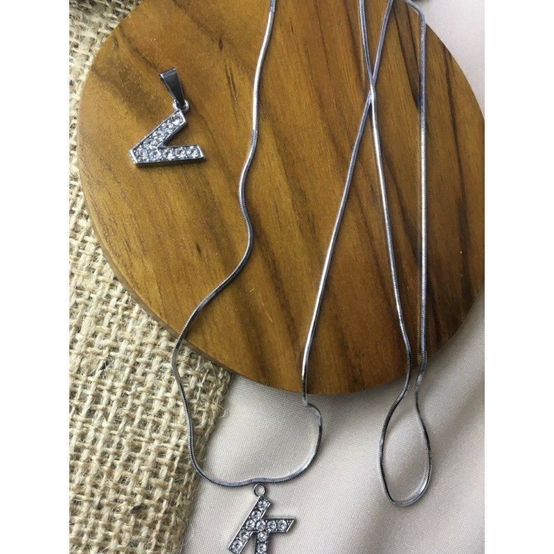 Men& 39;S WOMEN& 39;S ANTI-RUST FOREVER NECKLACE / ALPHABET NAME INITIAL NECKLACE AZ