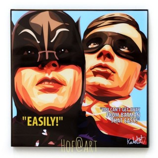 Batman &amp; Robin #2 แบทแมน &amp; โรบิน DC comics ซุปเปอร์ฮีโร่ รูปภาพ​ติดผนัง pop art การ์ตูน cartoon กรอบรูป แต่งบ้าน ของขวัญ