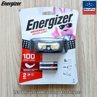 ENERGIZER® Universal Plus Headlamp Flashlights ไฟฉายคาดศีรษะ ไฟฉายคาดหัว ให้ความสว่าง 100 ลูเมน ปรับได้ 2 โหมด