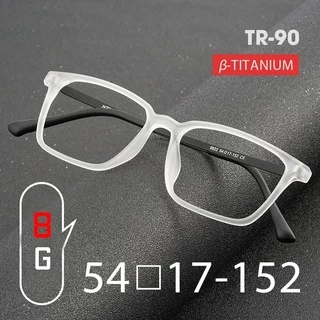 เบามาก ตร90 กรอบแว่นตาผู้ชายไทเทเนียมแว่นตาชายสบายสแควร์กรอบใหญ่ 9822