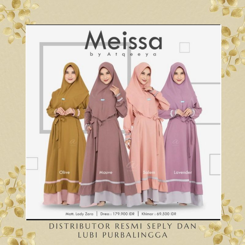 MEISSA DRESS BY ATQEEYA MAUVE, SALEM, LAVENDER, และOLIVE