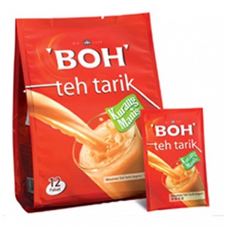 BOH Teh Tarik (Milk Tea)  ชาชักมาเลเซีย หอมอร่อย 12 ซองๆละ 27 กรัม