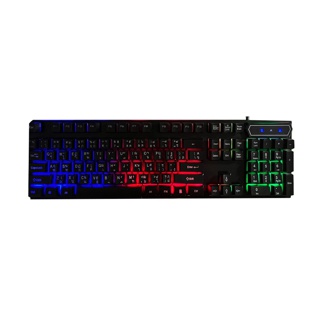 Gaming Keyboard V4 แป้นพิมพ์ภาษาไทย สีสันสดใส คีย์บอร์ด สำหรับเล่นเกม แป้นพิมพ์ Keyboard PC/แล็ปท็อป/MAC / COCO-PHONE