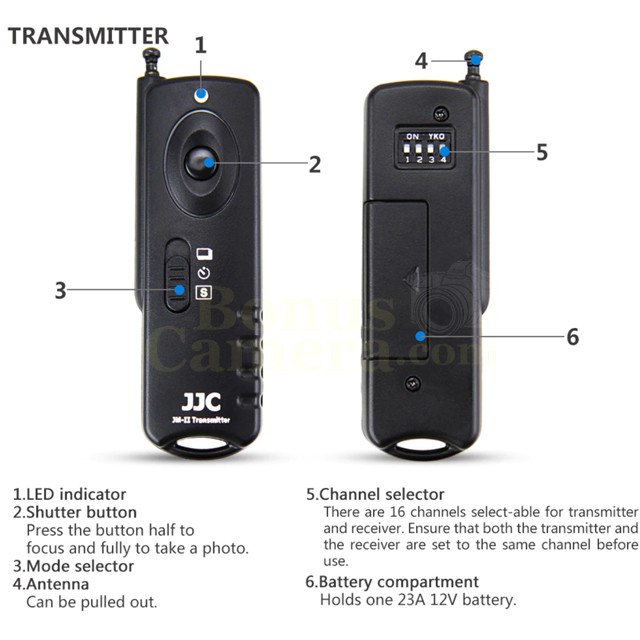JM-R2(II) รีโมทคอนโทรลไร้สายกล้องฟูจิ X-T3,X-T4,X-T30,X-A7,X-Pro3,X100V ...