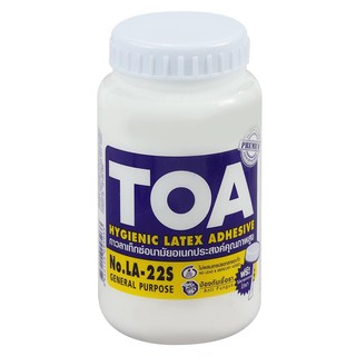 กาวลาเท็กซ์ทั่วไป TOA 8 ออนซ์ สีขาว LATEX GLUE TOA 8OZ WHITE