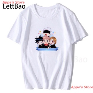 Appes Store New Jujutsu Kaisen Printed Harajuku Mens Tshirt Unisex Short Sleeve T Shirt Streetwear Cool Cartoon Anime