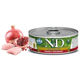 อาหารเปียกลูกแมวเกรดซุปเปอร์พรีเมี่ยม Farmina Natural &amp; Delicious Kitten Prime Chicken &amp; Pomegranate 2.8oz จากอิตาลี