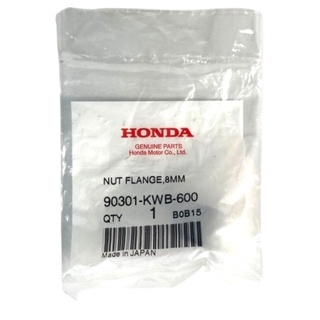 90301-KWB-600 น็อตหน้าแปลน  Honda ขนาด, 8 มม. อะไหล่แท้ศูนย์💯%