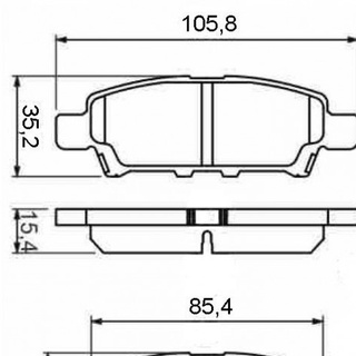 Girling ผ้าเบรคหลังมิตซูบิชิ Mitsubishi Lancer Cedia04 CS3 6133419-1/T