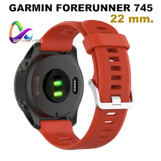 สาย Garmin Forerunner 745 /  945 935 / Approach S62 ขนาด 22 mm. silicone strap สายซิลิโคน