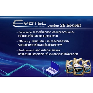 (ไม่มีบัตร) น้ำมันเครื่อง เบนซิน PTT EVOTEC PERFORMA SUPER SYNTHETIC ปตท เพอร์ฟอร์มา ซูเปอร์ ซินเธติค 0W20 0W30 0W40 KgK