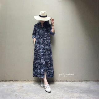 ส่งฟรีแม้กซี่เดรสทรงเชิ้ต