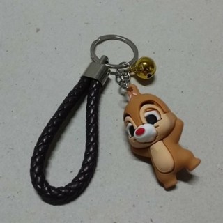 พวงกุญแจ ซีรีโคน ลาย ชิพแอนด์เดล Chip&amp;Dale ความสูง 5cm