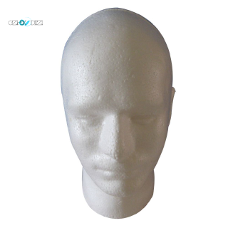 Male Wig Display cosmetology Mannequin Head Stand Model Foam White