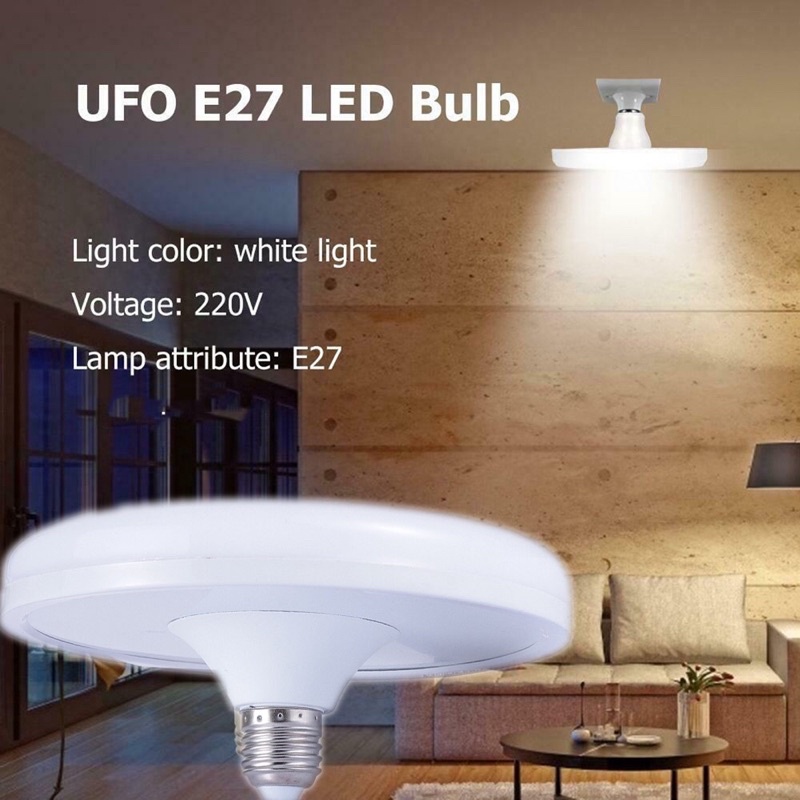 fay หลอดไฟ LED  UFO สีขาว ซูเปอร์ไบรท์ 220v 80W