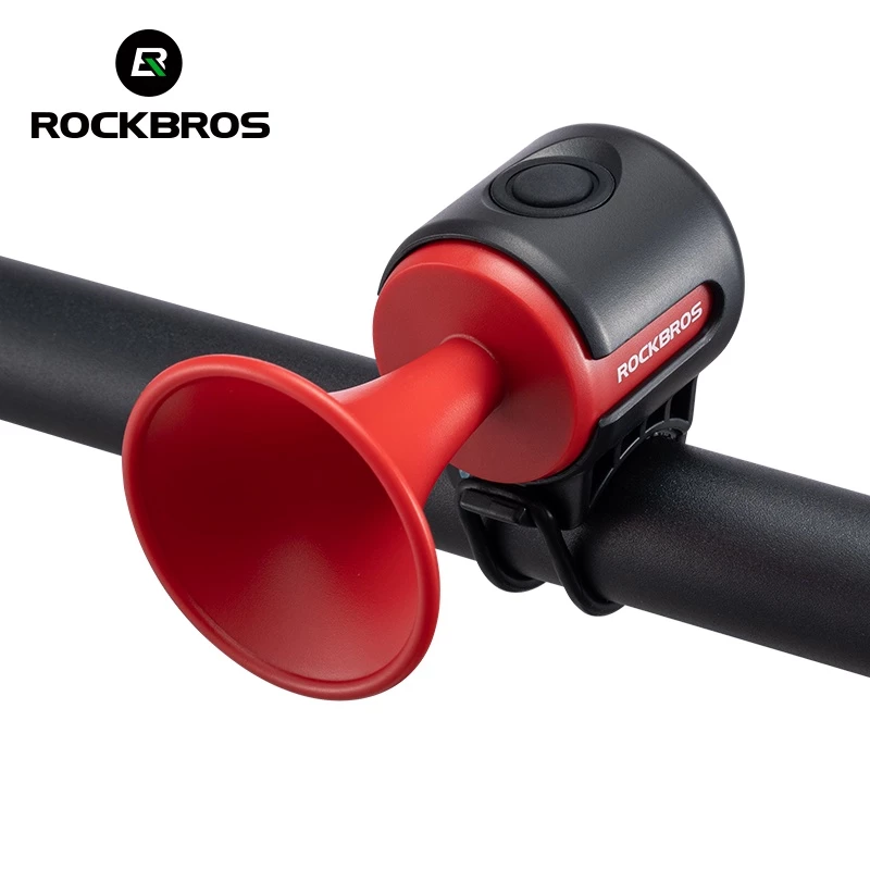 【TH Delivery】ROCKBROS กระดิ่งจักรยานไฟฟ้า 100dB กันฝน เสียงดังชัด ติดแฮนด์จักรยาน สำหรับจักรยานเสือภูเขา