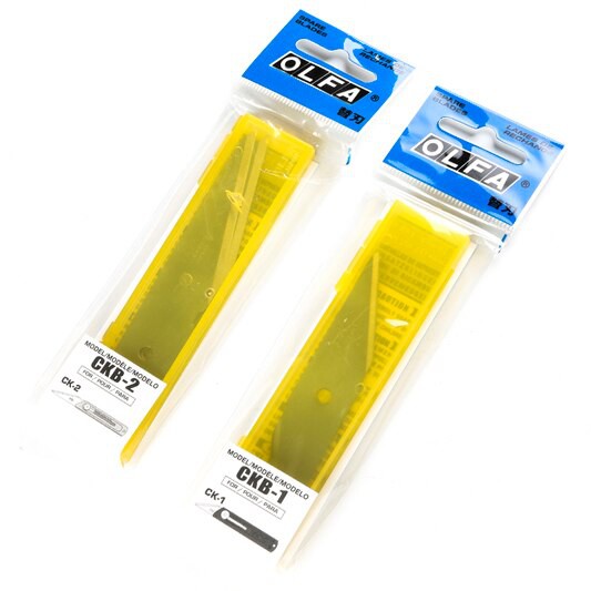 ใบมีดคัตเตอร์ OLFA CKB-1 / CKB-2 (บรรจุ2ใบ/แพ็ด)