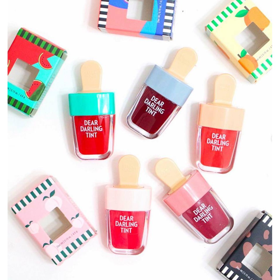 พร้อมส่ง ลิป ทิ้นไอติม Etude House Dear Darling Tint Water Gel Tint Ice Cream