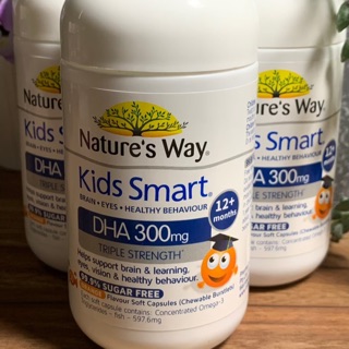 Nature’s Way Kids Smart DHA 300 mg วิตามินบำรุงสมอง เพิ่มสมาธิ การเรียนรู้ สายตา จากออสเตรเลีย