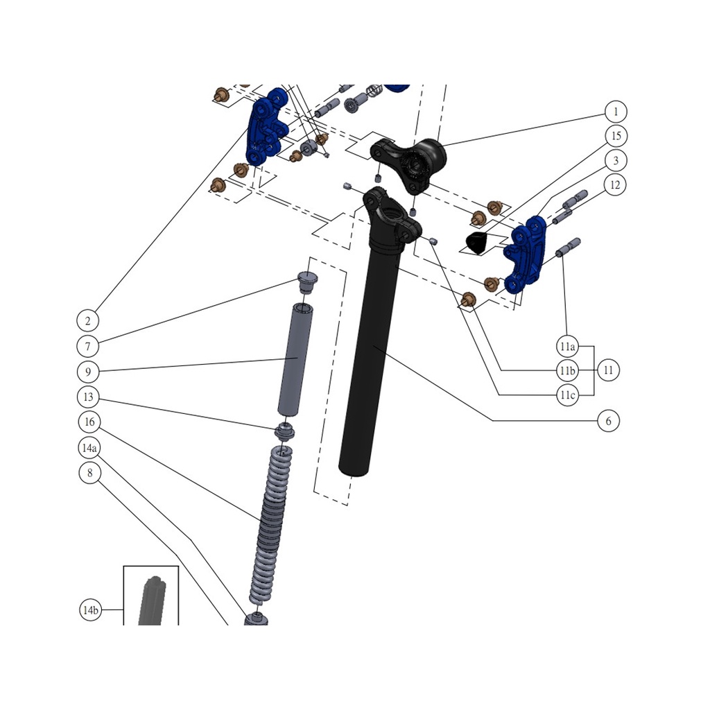 wSR SUNTOUR NCX Bicycle Shock Absorber Seatpost 27.2 28.6 30.0 30.4 30.