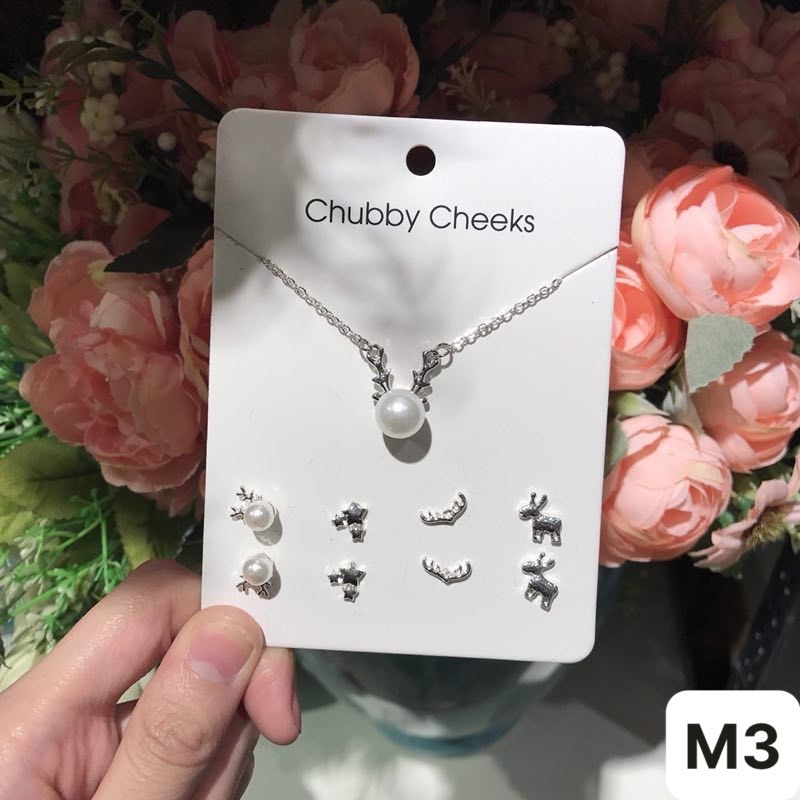 ต่างหู Set & สร้อยคอแฟชั่น B38