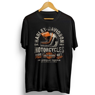 เสื้อยืด พิมพ์ลาย Harley DAVIDSON HELMET RIDE ฟรี