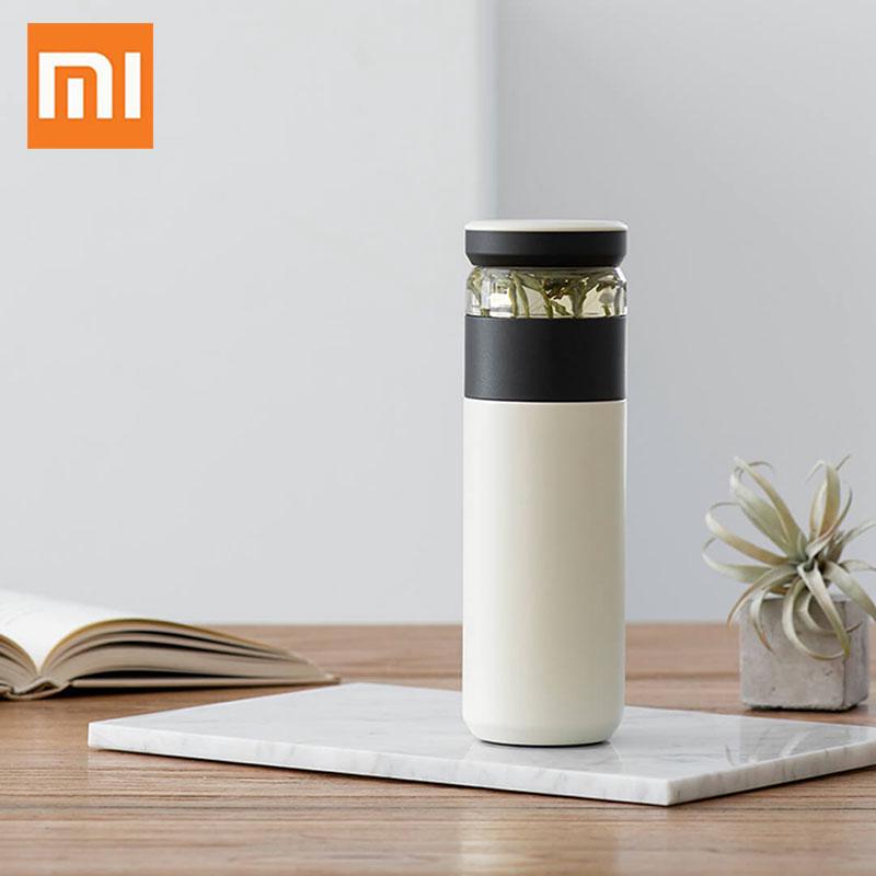 Xiaomi fun home 520 มล. กระติกน้ําร้อนสแตนเลสแบบสองชั้น Vacuum Flasks Thermoses Tea Infuser Bottle