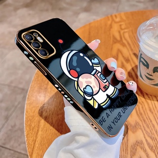 เคส Oppo Reno 6 Reno6 Z Reno6 Pro Reno 5 Reno5 Pro 4G 5Gเคสโทรศัพท์มือถือแบบนิ่ม ลายการ์ตูนนักบินอวกาศ