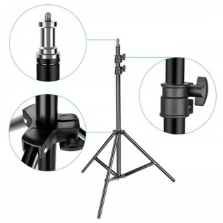 【การขนส่งที่รวดเร็ว】Live Tripod Selfie Stand ขาตั้งกล้องมือถือ ขาตั้งกล้อง ขาตั้งโทรศัพท์มือถือ(สูง 2.1 เมตร + คลิป PTZ)
