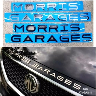 อักษร  morris garages ติดฝากระโปรง