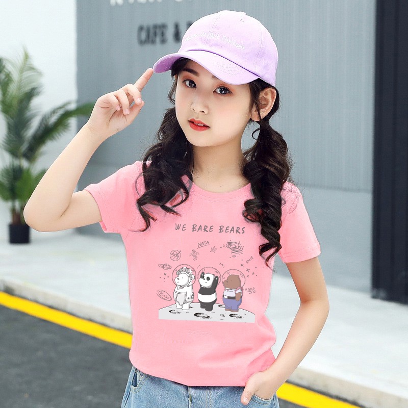 H237เสื้อยืดแขนสั่งเด็ก.ผ้านุ่นใส่สบายทั้งเด็กชายกับเด็กหญิง
